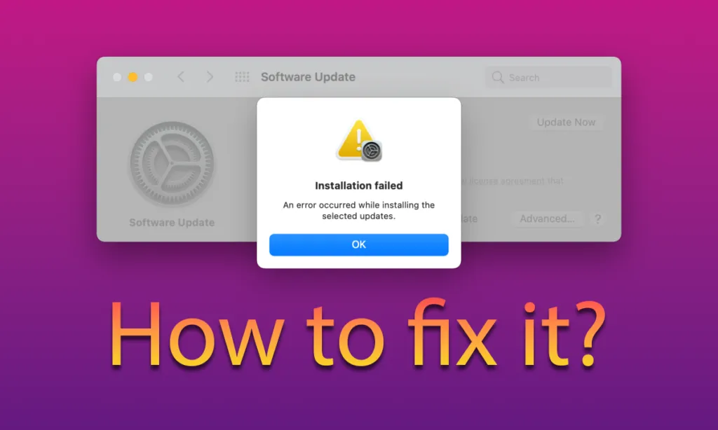 آموزش رفع مشکلات به‌روز رسانی به نسخه‌ی جدید در macOS