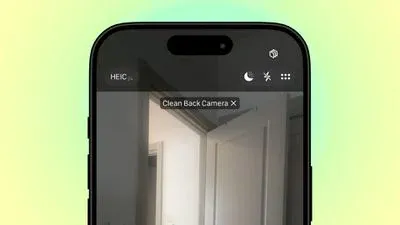 هشدار تمیز کردن لنز دوربین