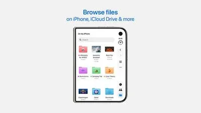 اجرای اپلیکیشن مدیریت فایل Files روی صفحه بیرونی