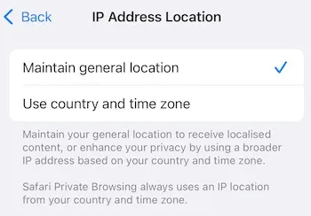 تنظیم موقعیت مکانی نشانی IP