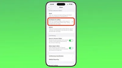 غربال تماس در iOS 26