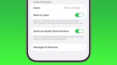 پیش‌نمایش کم‌کیفیت عکس‌ها در Messages