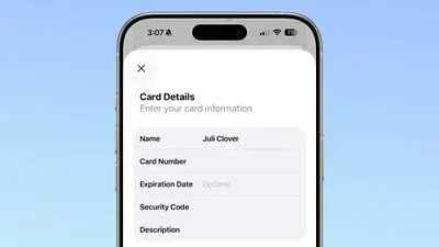 ذخیره اطلاعات کارت فیزیکی در Wallet