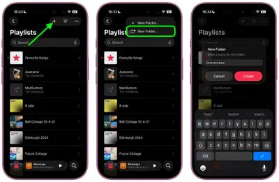 پوشه‌بندی پلی‌لیست‌ها در Apple Music