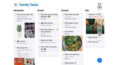 نمایش چند فهرست همزمان در برنامه Reminders