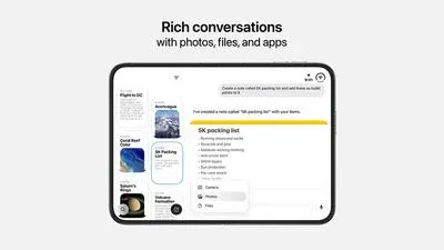پنجره پاپ‌آپ گفتگو در اپلیکیشن Siri